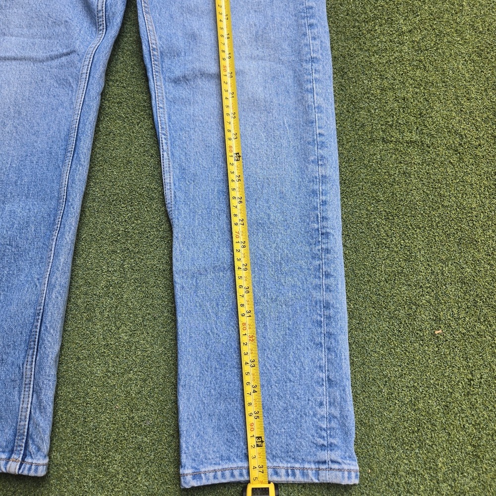 Zara Jeans Women's Size 2 Blue Denim Bottons Straight Leg - Picture 6 of 9